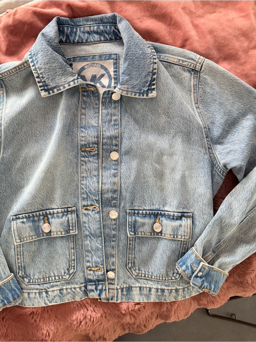 Michael Kors Light Blue Denim Jean Jacket